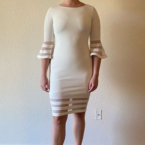 Beautiful White Calvin Klein dress Size 6.